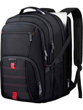 Extra Large Water-Resistant Travel Laptop Backpack, 17.3" Anti-Theft Carry-On